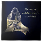 クリスマス – 母と子 タイル (正面)