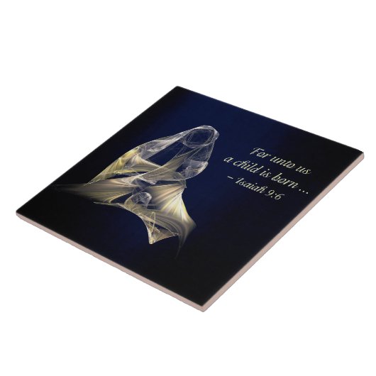 クリスマス – 母と子 タイル (側面)