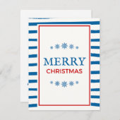 クリスマス 水上ホリデーカード (正面/裏面)