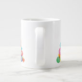 クリスマス |水彩 – スノーフレークオーナメントツリー ジャンボコーヒーマグカップ (裏面)