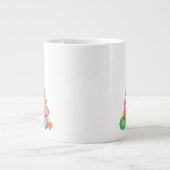 クリスマス |水彩 – スノーフレークオーナメントツリー ジャンボコーヒーマグカップ (正面)