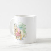 クリスマス |水彩 – 冬の森バンニ コーヒーマグカップ (正面左)