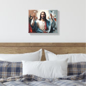 クリスマス：永遠の光の抱擁 キャンバスプリント (インサイチュ (寝室))