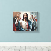 クリスマス：永遠の光の抱擁 キャンバスプリント (インサイチュ (ウッドフロア))