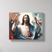 クリスマス：永遠の光の抱擁 キャンバスプリント (正面)