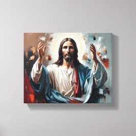 クリスマス：永遠の光の抱擁 キャンバスプリント