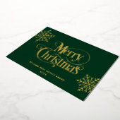 クリスマス 法人向け グリーティング ゴールド 箔シーズンカード (回転した状態)