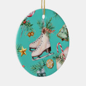 クリスマス 海の緑色 クッキー 松 滑り止め オーナメント (右)