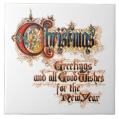 クリスマス（照明付き文字） タイル (正面)