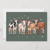 クリスマス 牛好き ギフト 面白い ホリデー 農場 (正面)