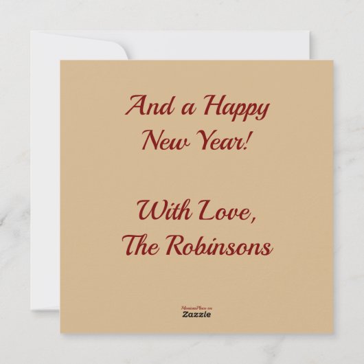 クリスマス 牛 スカル イブの花 羽根 (裏面)