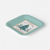 クリスマス!特別な家族の休日 ペーパープレート (傾斜あり)