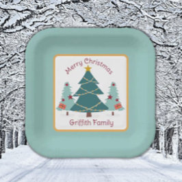クリスマス!特別な家族の休日 ペーパープレート