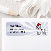 クリスマス（犬）スタッフォードブルテリア ラベル (インサイチュ)