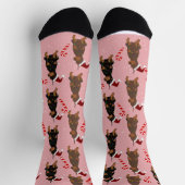 クリスマス（犬）ドーベルマン・ピンシェル ソックス (上部)