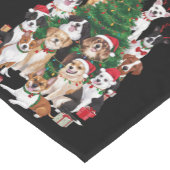 クリスマス 犬 愛犬家の休日 犬ママ ショートテーブルランナー (コーナー)