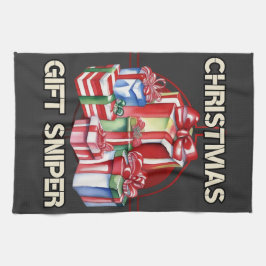 クリスマス，狙撃兵，贈り物，軍隊 キッチンタオル