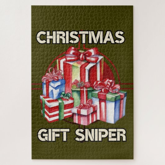 クリスマス，狙撃兵，贈り物，軍隊 ジグソーパズル (縦)