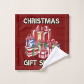 クリスマス，狙撃兵，贈り物，軍隊 バスタオルセット (ウォッシュタオル)