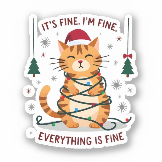 クリスマス 猫 キリスト教 メリークリスマス Tシャツ シール (正面)