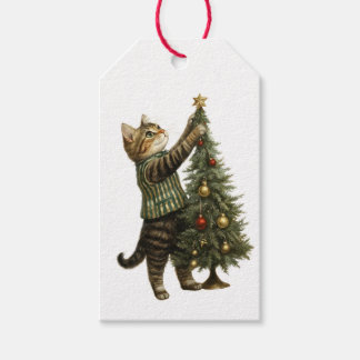 クリスマス+猫+ツリーギフトタグ ギフトタグ