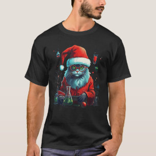 クリスマス 猫 化学 サイエンス Xmas クリスマス おもしろ Tシャツ