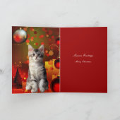 クリスマス+猫+子猫のカード シーズンカード (内部)