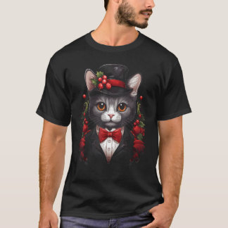 クリスマス 猫 Xmas 冬休み キティ フェリネ おもしろい Tシャツ