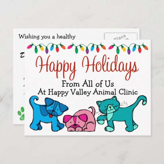 クリスマス – 獣医 – トリマー- SRF (正面/裏面)