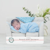 クリスマス·生まれたばかりのフォト·バースの発表 案内状 (スタンド正面)