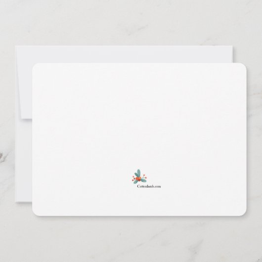 クリスマス·生まれたばかりのフォト·バースの発表 案内状 (裏面)