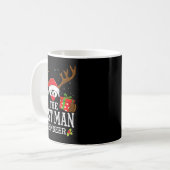 クリスマス 男性用 鹿の家族 おそろい コーヒーマグカップ (正面左)