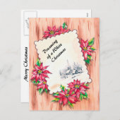 クリスマス、白の夢 シーズンポストカード (正面/裏面)