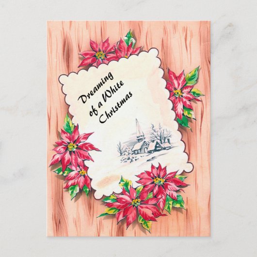 クリスマス、白の夢 シーズンポストカード (正面)