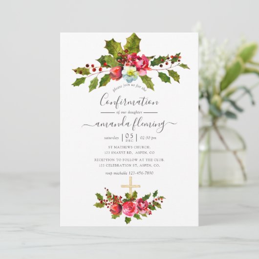 クリスマス 確認 招待状 (スタンド正面)