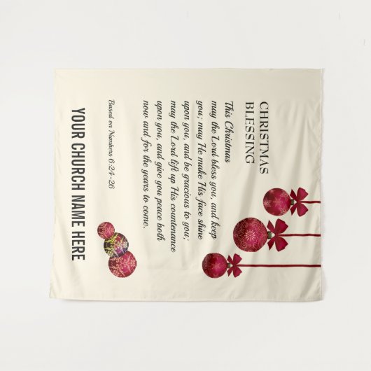 クリスマス 祈りがあなたにありますように 教会 タペストリー (正面(横))