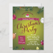 クリスマス·祝パーティの招待状 招待状 (正面)
