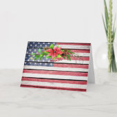 クリスマス/祝日アメリカンウッドイメージフラグ6 シーズンカード (正面)