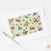 クリスマス、祝日、シール 長方形シール (封筒)