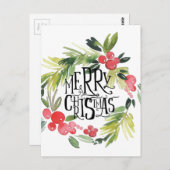 クリスマス，祝日，飾り付け，お祝い ポストカード (正面/裏面)