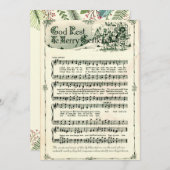 クリスマス、神の残り皆メリーさんヴィンテージ シーズンカード (正面/裏面)