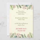 クリスマス、神の残り皆メリーさんヴィンテージ シーズンカード (裏面)