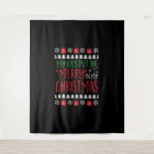 クリスマス – 私の子供たちは私のメリークリスマスに入れる タペストリー (正面)