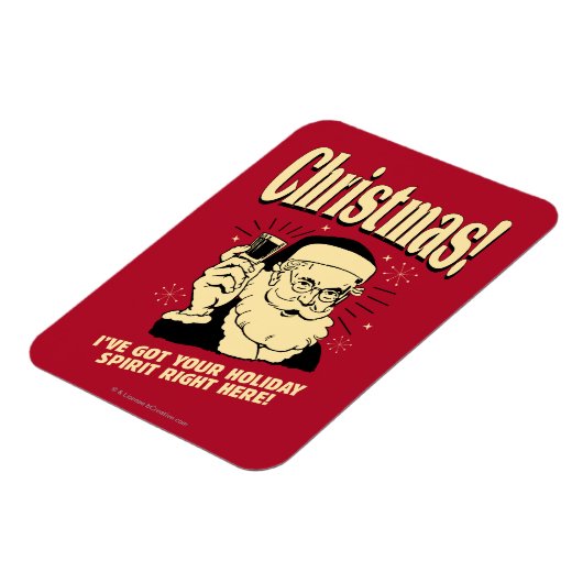 クリスマス：私は得ここにあなたの休日の精神がある マグネット (左側)