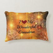 クリスマス – 私は私の素晴らしい祖母が大好き アクセントクッション (正面)