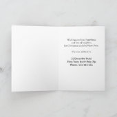 クリスマス、私は、かわいい巣箱動きました カード (内部)