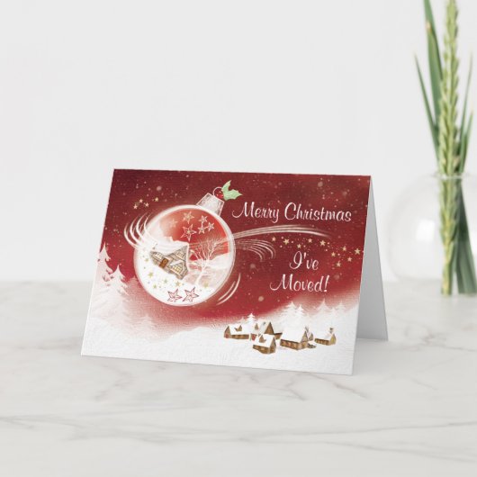 クリスマス、私は、中家が付いているつまらないもの動きました シーズンカード (正面)