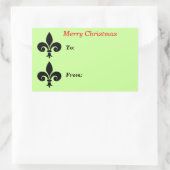 クリスマス（紋章の）フラ・ダ・リグリーンから大へ 長方形シール (バッグ)