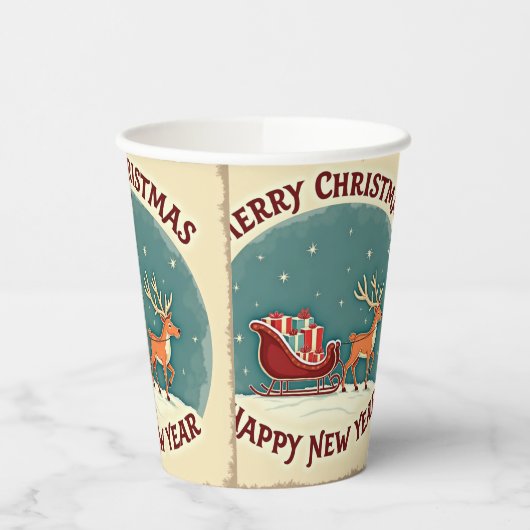 クリスマス 紙コップ (左)