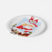 クリスマス 紙皿 サンタ (アングル)